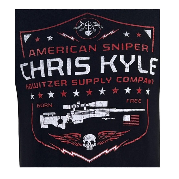Howitzer Style Men's T-Shirt CHRIS KYLE SPIRIT WARRIOR Military Grunt MFG - Picture 9 of 10